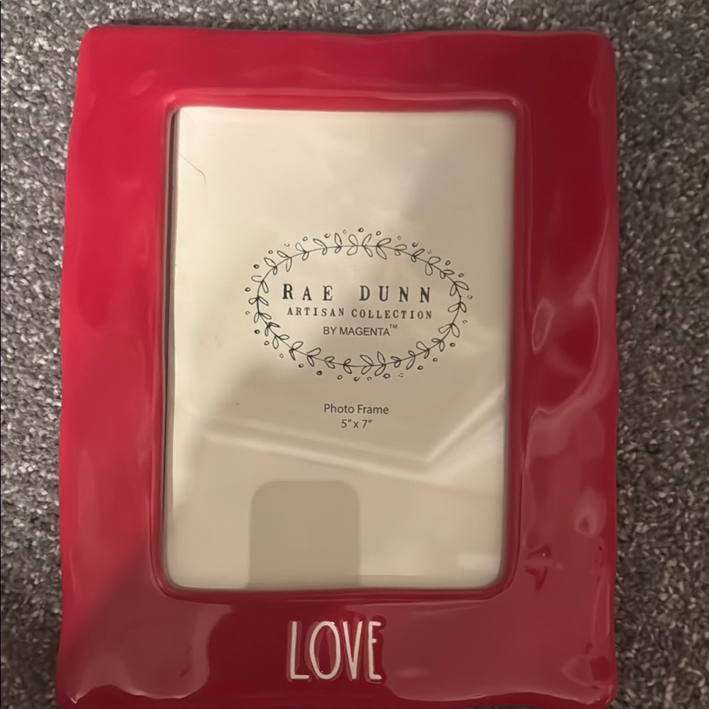 Rae Dunn Red Photo Frame